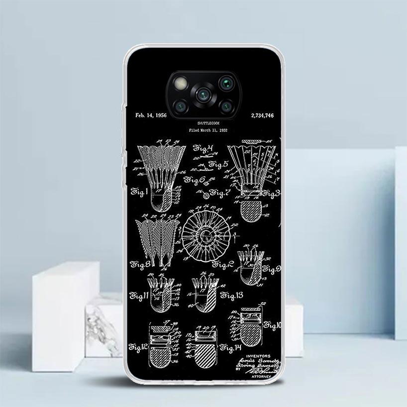 Badminton Sport Phone Case For Xiaomi Poco F7 Ultra X5 X6 X7 Pro M7 Redmi 15C 15 13C 13 12C 12 10C 10 10A 9 9C 9A 9T Cover Poco