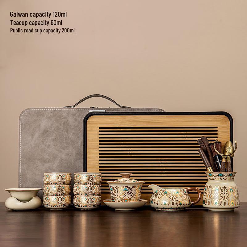 Dunhuang Ru Kiln Travel Tea Set