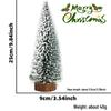 Mini Snow Spray Christmas Tree - Tabletop Holiday Decor Pine Cedar Ornament