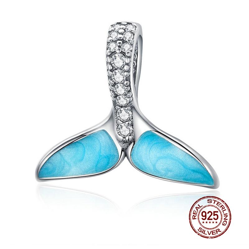 WOSTU 925 Silver Animal Cat Charm Pendant Heart Family Ladybug Bee Beads Fit Original Bracelet DIY Jewelry For Women