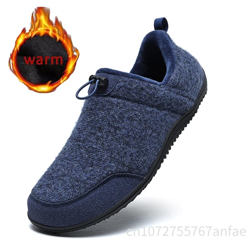 Couples Casual Cotton Shoes Comfortable Warm Cotton Shoes Non Slip Soft Sole Home Warm Cotton Slippers Indoor Outdoor Flats