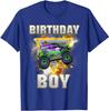 Monster Truck Birthday Boy Monster Truck Are My Jam Lovers T-Shirt Humor Funny Kids Tee Tops Sons Nephew Bithday Novelty Gifts