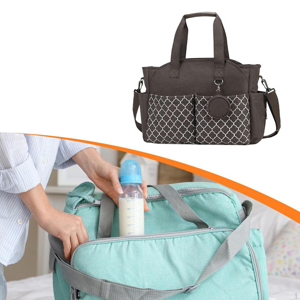 Wickeltasche für Mama, tragbar mit Schultergurt, Aufbewahrungsorganizer, Windel für Outdoor-Aktivitäten