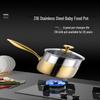 ZISIZ Gold 18cm Hammered 316 Stainless Steel Multi-Purpose Pot