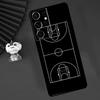 Basketball Court Case For Samsung Galaxy S25 S26 Ultra S21 S22 S20 S23 S24 Ultra Plus S10 S25 FE Cover Funda