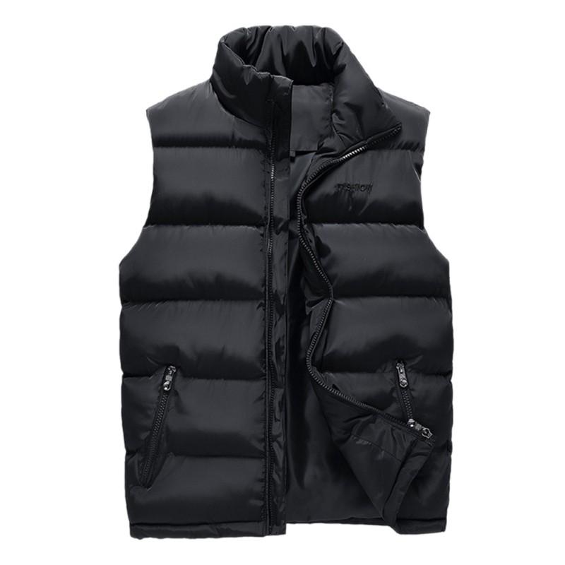 Premium Men's Winter Down Quilted Vest Cozy Sleeveless Padded Jacket For Ultimate Warmth
