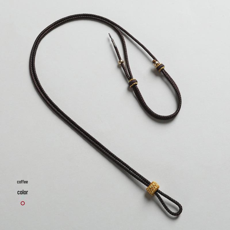 Handcrafted Rope Pendant Lanyard for Men, Women & Kids - Compatible with Eight Treasures Compass & Gold Lock