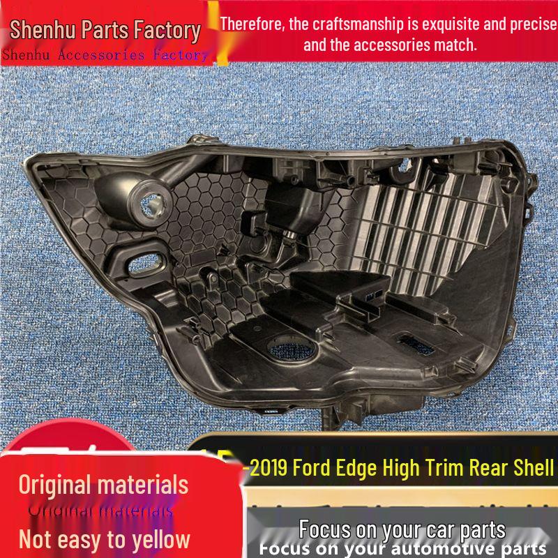 Black Plastic Base for 15-19 Ford Edge Headlight Housing Driver s Side High-End - 1 piece