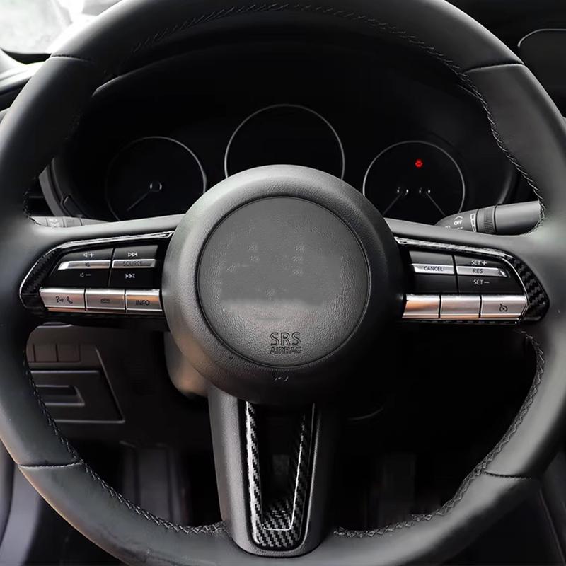 Car Steering Wheel Trim Cover for Mazda 3 Axela BP 2019-2025 CX30 CX-30 2020-2025 CX50 CX-50 2023-2025 Sticker