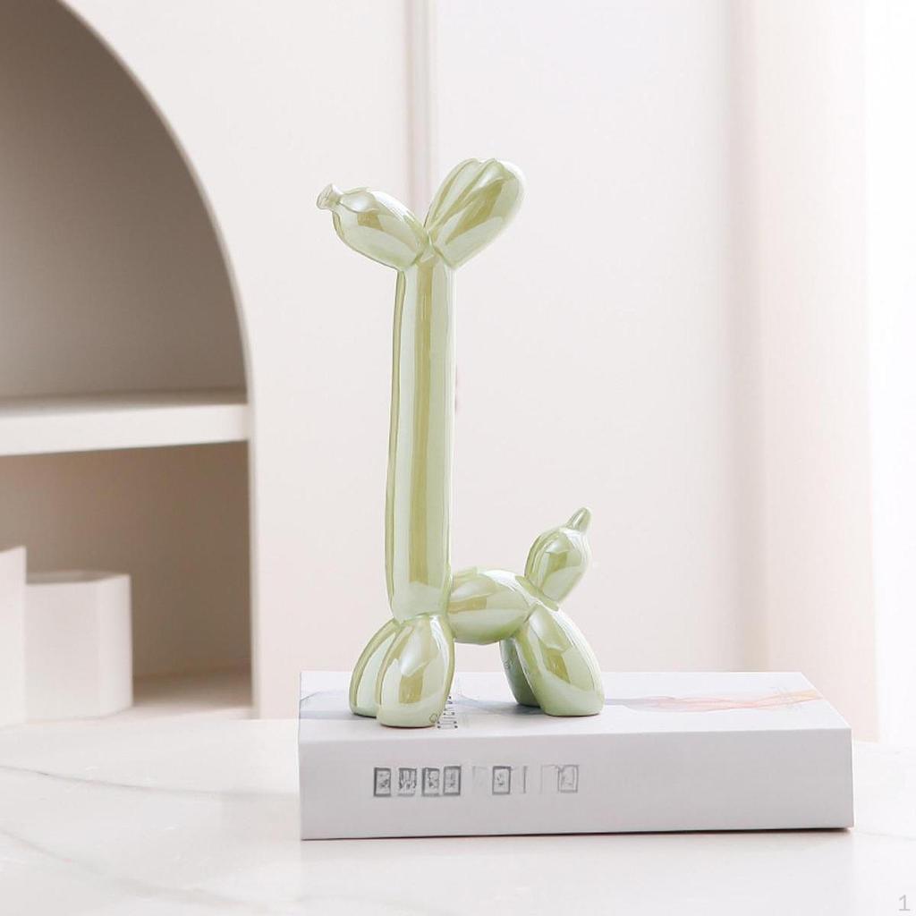 Balloon Dog Sculpture Desktop Collectible Figurine for Bedroom Indoor Office