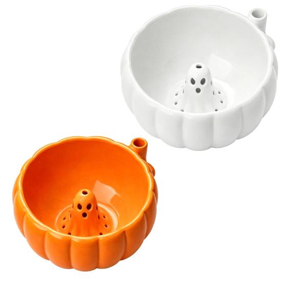 Swirl Bowl with Ghost Decor Halloween Bowl Center Berry Wash 360 Degree Rotating