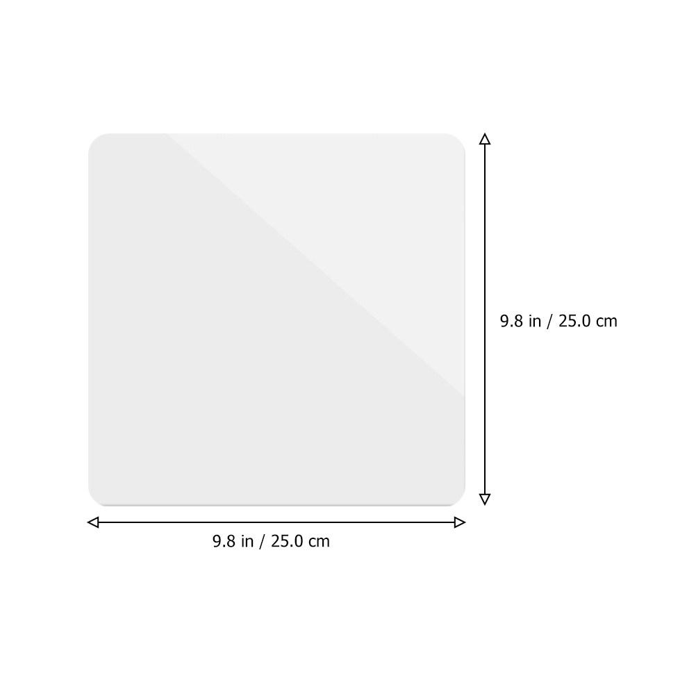 4Pcs Acrylic Reflection Board Jewelry Photography Props Mirror Smooth Photo Backdrops Studio Accessories for Earrings Rings 25X25CM