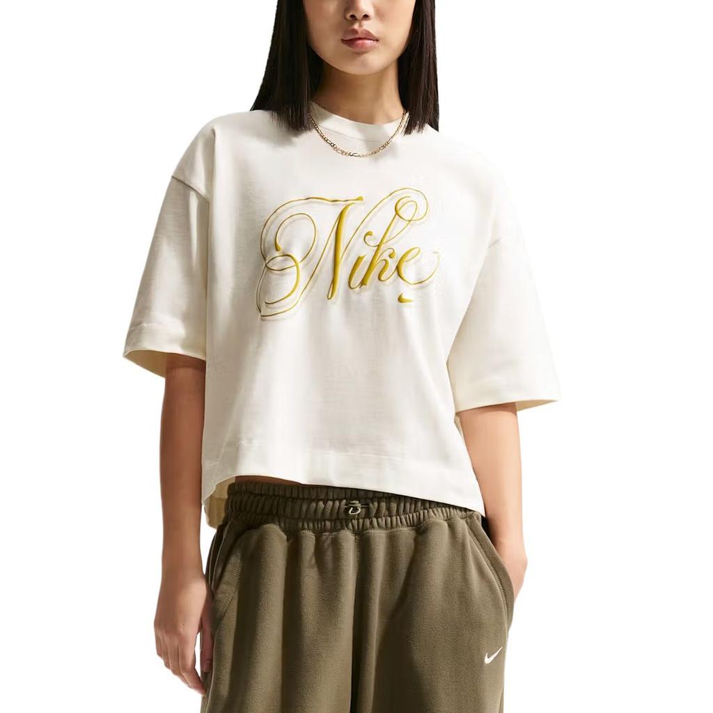 Nike Sportswear Pullover Fashion Round Neck Short Sleeve T-Shirt Women tops IH7608-133
