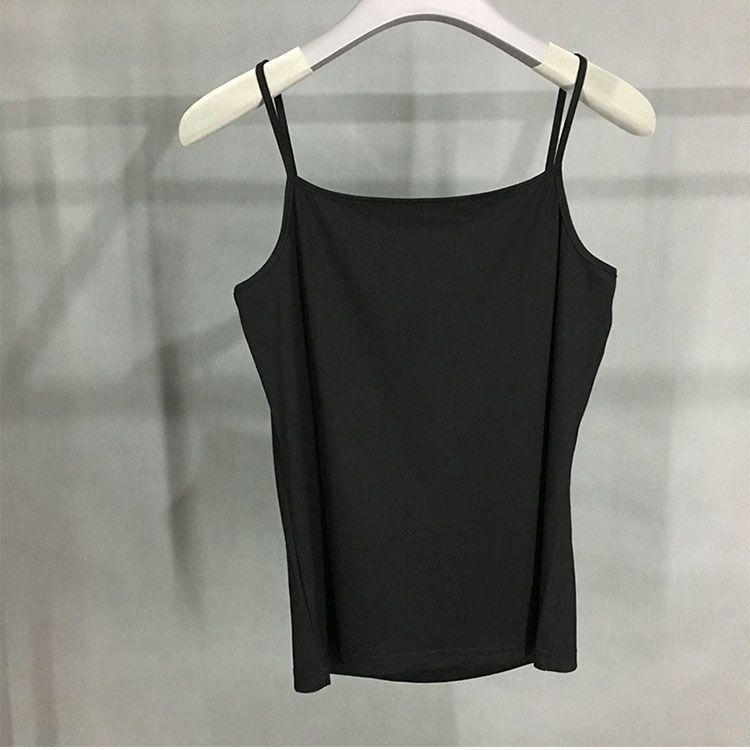 

Однотонная майка-топ на тонких бретелях, облегающая фигуру – круглый вырез, большой размер, универсальная майка для женщин, идеально подходит для весны и лета. One Size