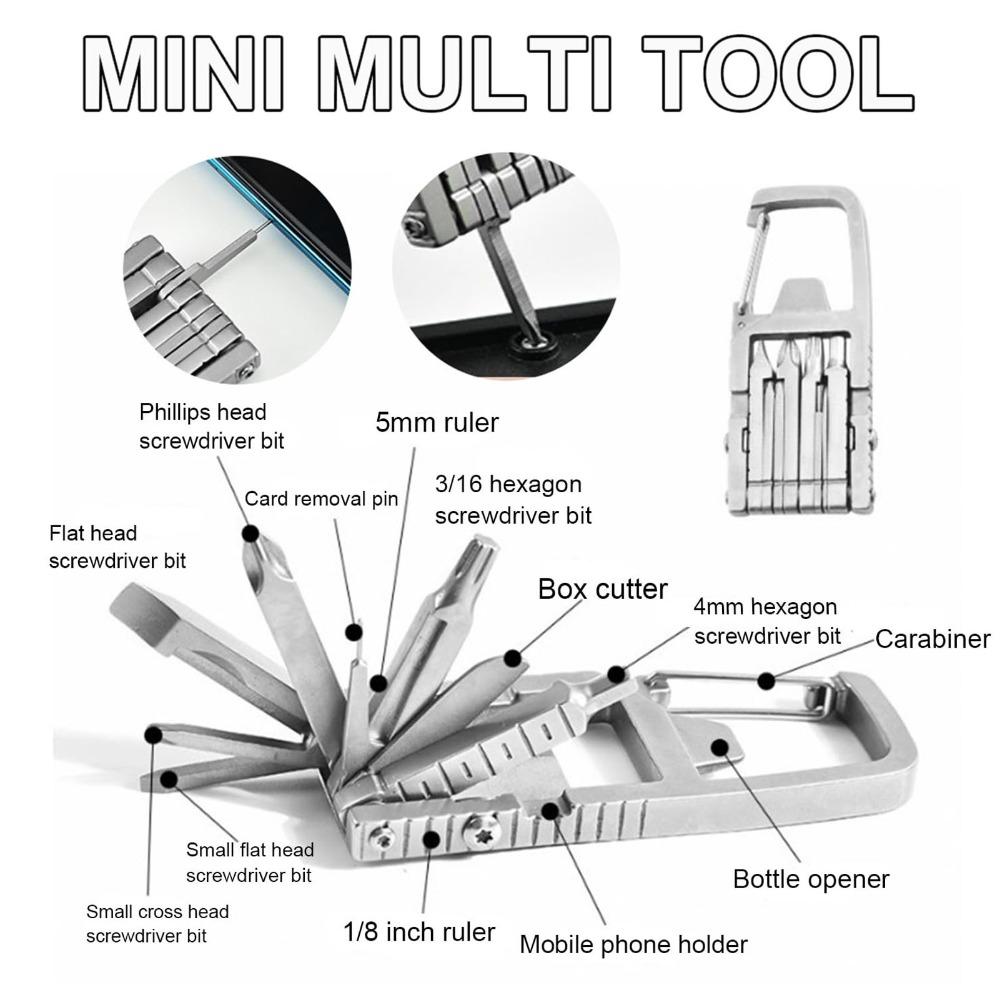 13 In 1 Folding Multi Tool Portable Bit Plier Portable Multi Tool Stainless Steel Phone Card Remover Bottle Opener Outdoor
