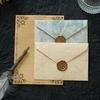 Golden Years Retro Letter and Envelope Set - Textured, Thickened, Romantic Handwritten Love Notes, Literary Invitations