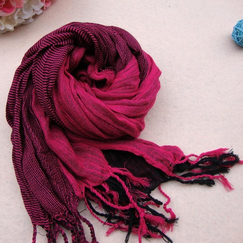 Autumn and winter warm imitation cashmere fringed student new plaid scarf women's winter shawl