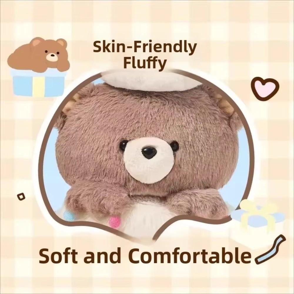 Creative Bear Cake Plush Toy Pull-out Stuffed Animal Doll Adorable Birthday Gifts  Valentine's Day