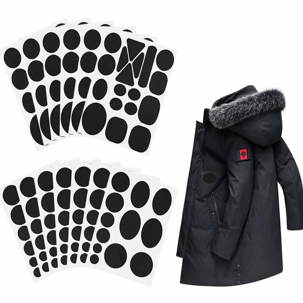 Apparel Applique Self Adhesive Black Patches DIY Craft Washable Waterproof Patch Jacket Repair Thermal Transfer