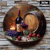 Wine Bottle Metal Wall Art for Bar Kitchen Cafe Decor