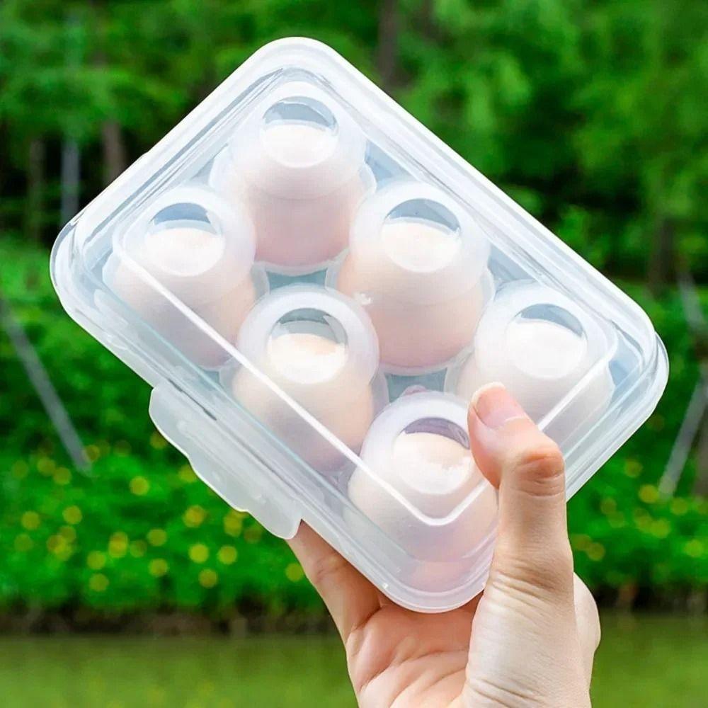 Stackable Design Egg Storage Box With Lid Egg Tray Multi-Purpose Egg Holder  Camping Use