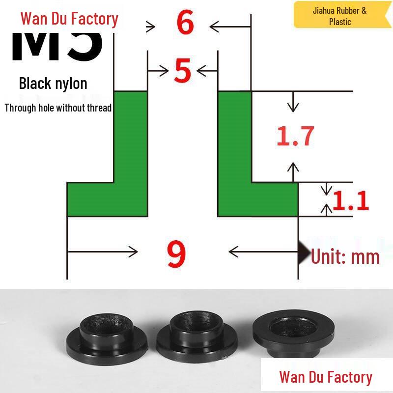 T-Shaped Nylon Insulating Bushing Spacer for M3-M35 Threads