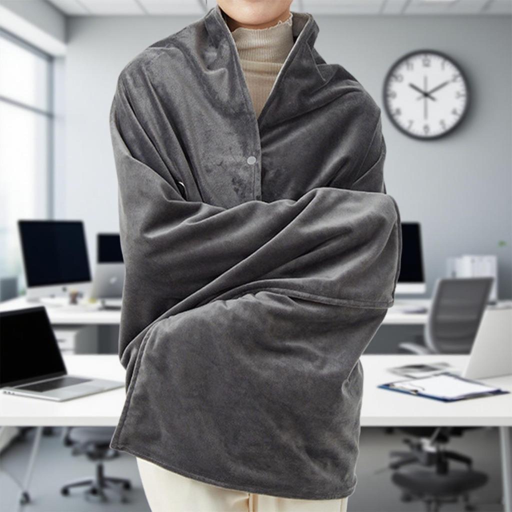 Heating Blanket Cordless Rechargeable Heating Blanket Warming Shawl Heater Poncho For Women Shoulder Knee Foot Lap Sleeping