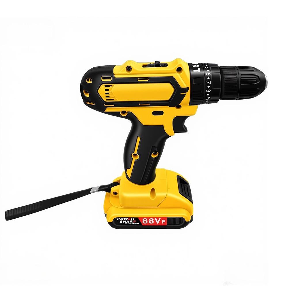 Cordless Industrial Grade Double Speed Hand Drill with Lithium Battery for Various Applications