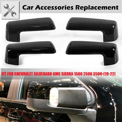 Rijmen Achteruitkijkspiegel Cover Side Koolstofvezel Exterieur Achter Auto Accessoires Voor Chevrolet Silverado GMC Sierra 1500 2500