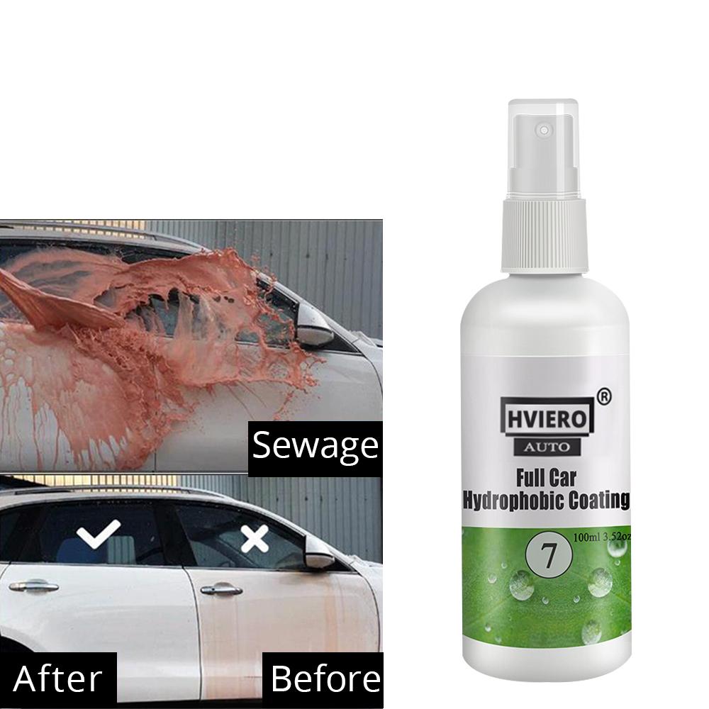 HVIERO-7 Car Cleaning Super Hydrophobic Water Rain Repellent Spray Car Windshield Glass Coating Agent Repellent Agent