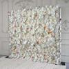 Uflower 5D White Pink Flower Wall Outdoor Wedding Backdrop Fabric Decorative Flowers Event Invitation Props Series