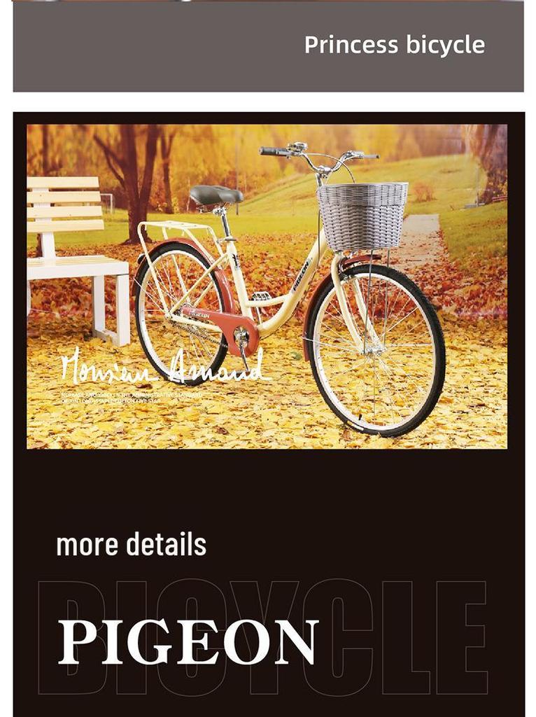 Flying Pigeon Unisex Adult Lightweight Commuter Bicycle for Students and Professionals