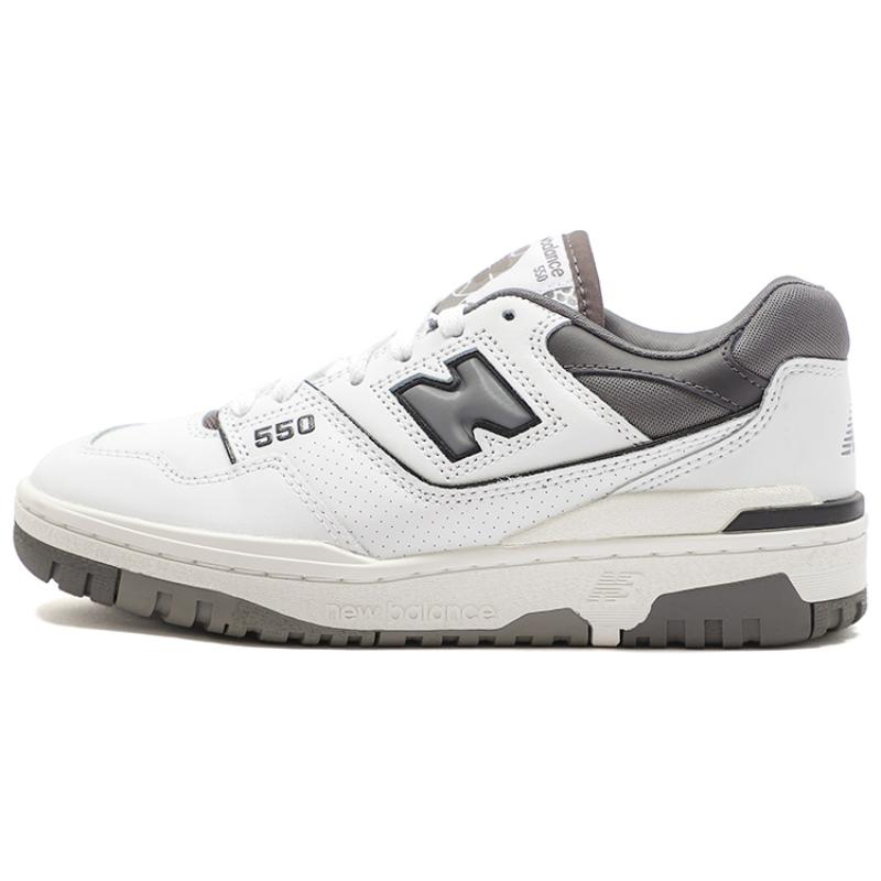 New Balance 550 White Grey Dark Grey Sneakers BB550WTG