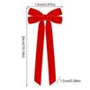 12 Stück Samt-Weihnachtsschleifen Weihnachtsbaum DIY Hängende Ornamente Band Schleife Geschenkverpackung Schleifen Weihnachtsfeier Geschenke