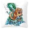 Tiger Head Printed Cushion Cover x Pillows Decorative  Animals Tiger Pillow Cover Home Decor Pillowcase For Couch