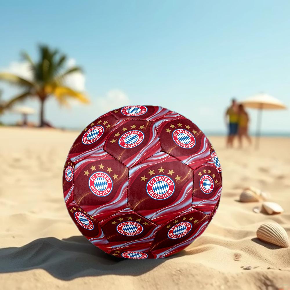 Bayern Monaco Pallone da Calcio Taglia 5 Alta Elasticità Pallone da Calcio Per Competizione All'aperto Allenamento Quotidiano Gioco