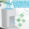 USB Mini Negative Ion Air Purifier Removes Peculiar Smell & Adsorbs Dust Purifies Air For Allergy And Sterilization White
