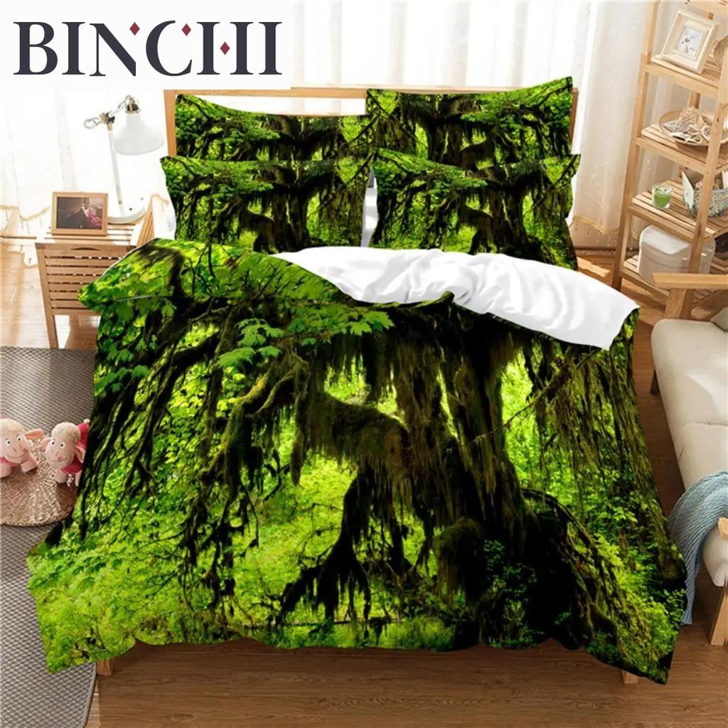 Snow Tree Bedding Set 3Pcs Soft Breathable Duvet Cover For Bedroom Guest Room Decor Comfortable Bedding