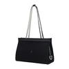 Diana Canvas Shoulder Bag M Black