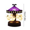 Ghost Carousel Night Light Spooky Bat Spider Carousel Night Light USB Rechargeable Halloween Night Light Desktop Decoration