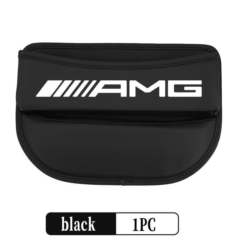 AATU1 Car Leather Seat Gap Organizer Side Pocket Seat Storage Box Interior Accessories For AMG Mercedes Benz B-CLASS C-CLASS GLC GLE