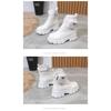 Fall New Plus Size Women's Pocket Biker Boots Women's British Style Platform Lace-up Short Knight Martin Boots