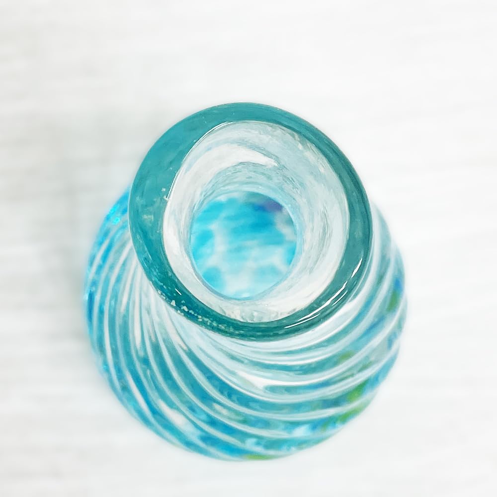 Ryukyu Glass Single Flower Vase, Flower Vase, Flower Base, Okinawa Souvenir, Wedding Gift, Stylish, Wedding Favor, Birthday Present, Cute Gift, Fluori
