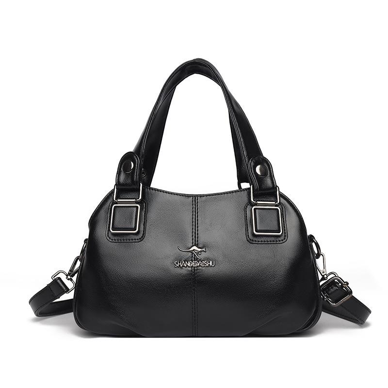 

Women s Bag Multi-Compartment Handbag PU Shoulder Crossbody Bag чорний