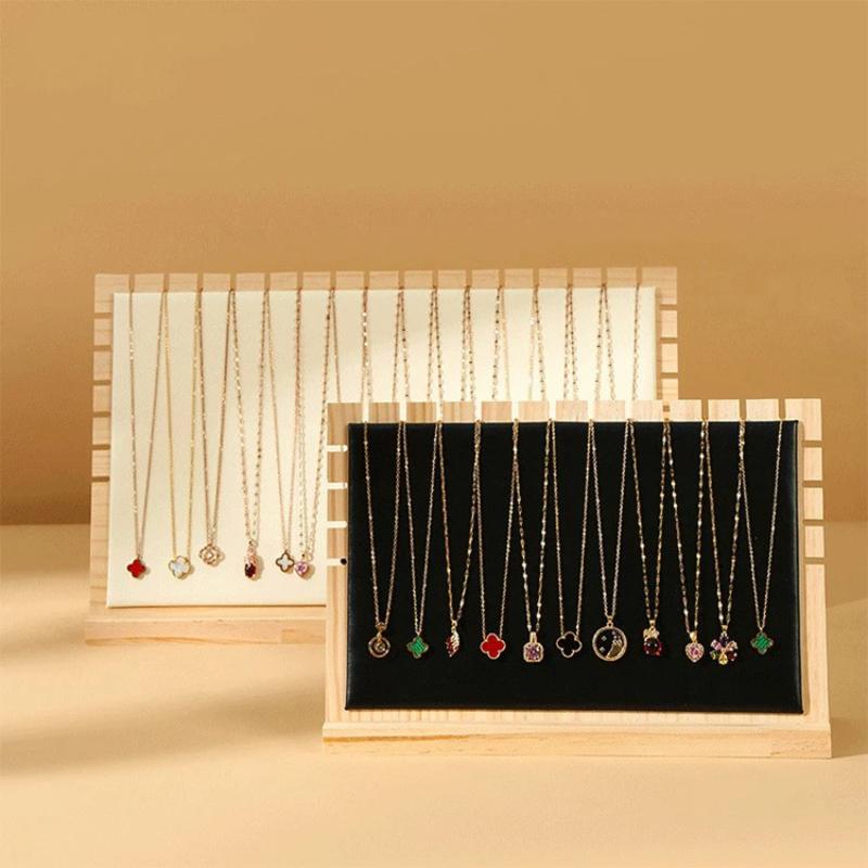 Creative Solid Wooden Necklace Frame Fashion Jewelry Display Frame Pendant Support Jewelry Display Props Jewelry Hanger