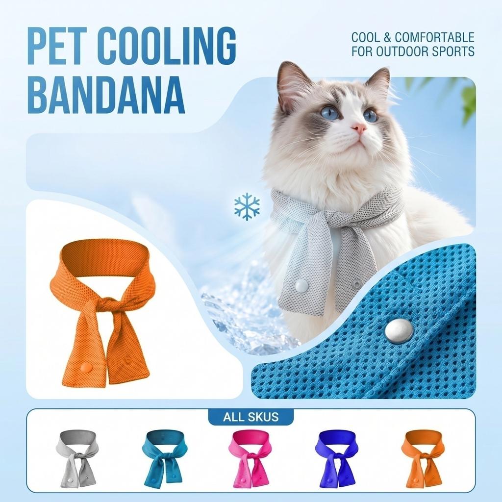 Huisdier Nekband Bandana voor Honden - IJssjaal voor Buiten Zomeractiviteiten en Hitte