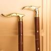 93.98 Cm Set of 2 Brass Wooden Walking Stick Gift for Father, Mother