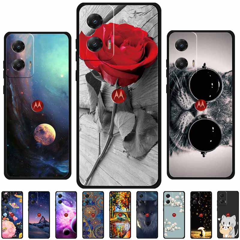 Soft Silicone Phone Cases For Moto G Stylus 5G 2024 Case Flower Cool Printed Shell For Motorola MOTO G Stylus 5G 2023 Covers Cat