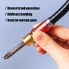 180 Degree Angled Drill Bit Extension Double Direction Hex Shanks Bit Holders Featuring Reinforced Locking Collar Design