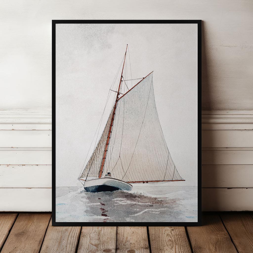 Poster Yacht Sailboat Boat